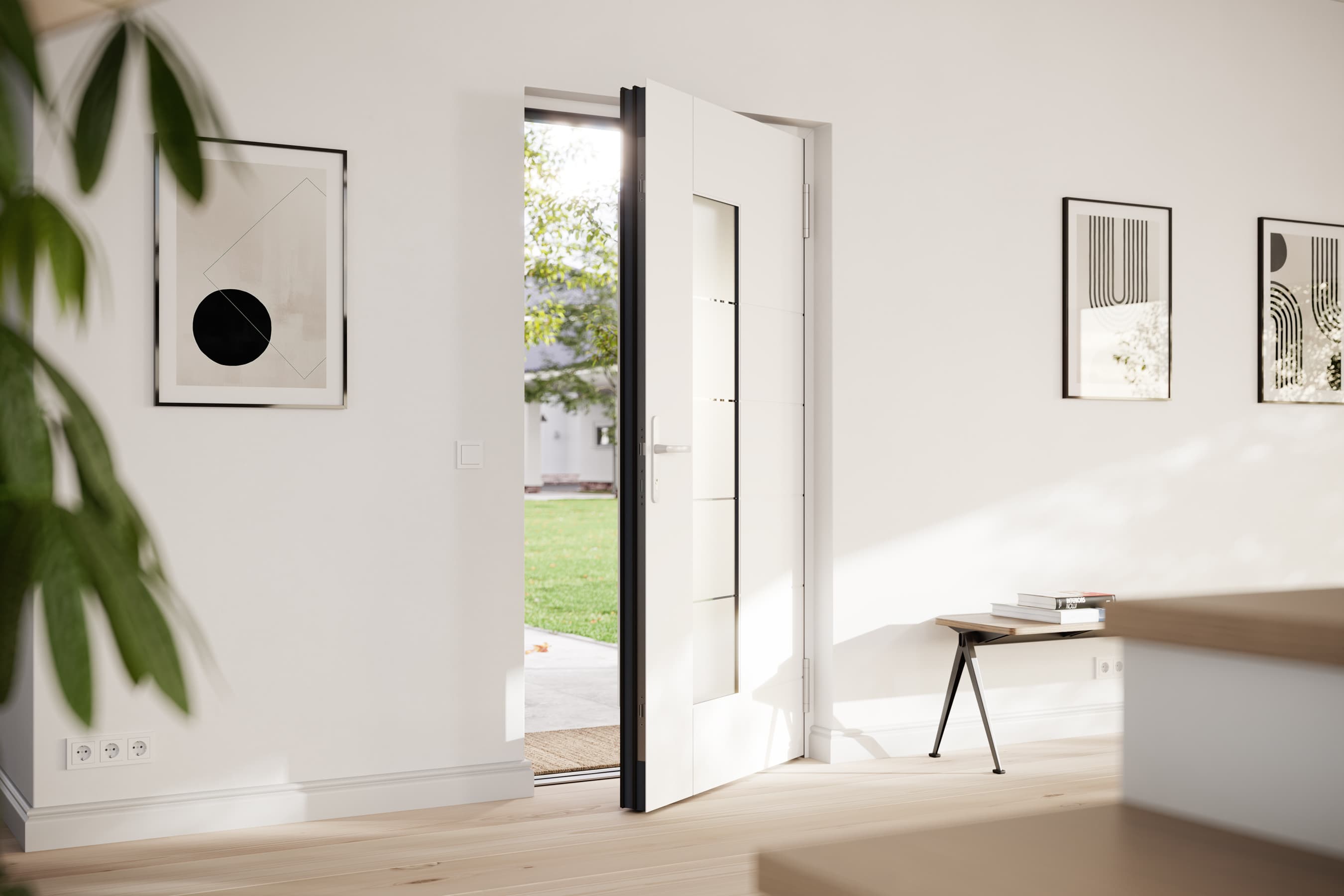 WERU EB ATRIS H11159 Innenansicht mit Innendesign R9016MS Verkehrsweiß gH11159 s1